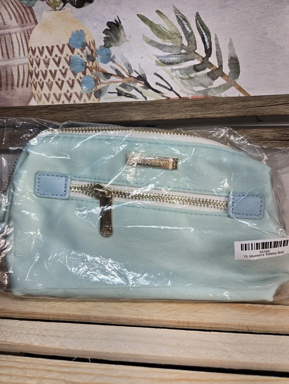 Young Living Light Blue Travel Cosmetic Pouch
